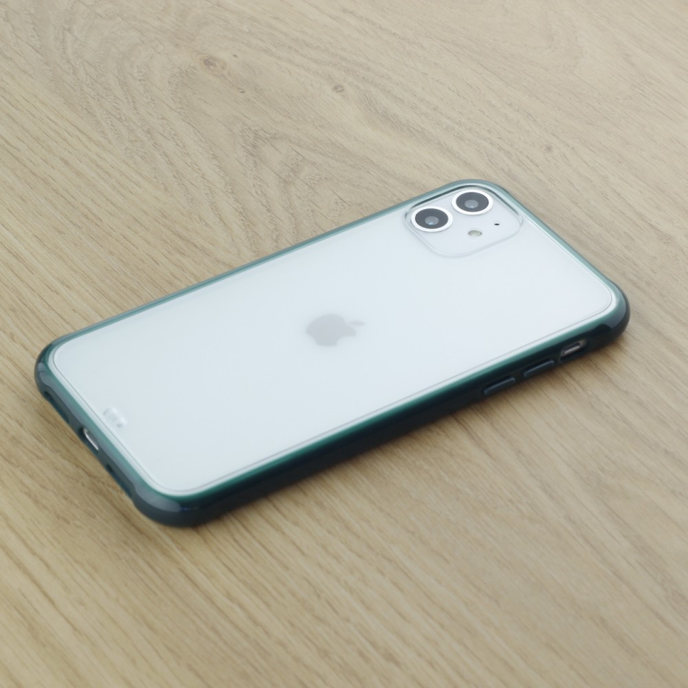 Hülle iPhone 11 - Bumper Blur grün
