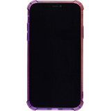 Coque iPhone 11 - Bumper Rainbow Silicone anti-choc avec bords protégés -  rose - Violet
