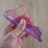Hülle iPhone 12 / 12 Pro - Gummi Bumper Rainbow mit extra Schutz für Ecken Antischock - rosa - Violett