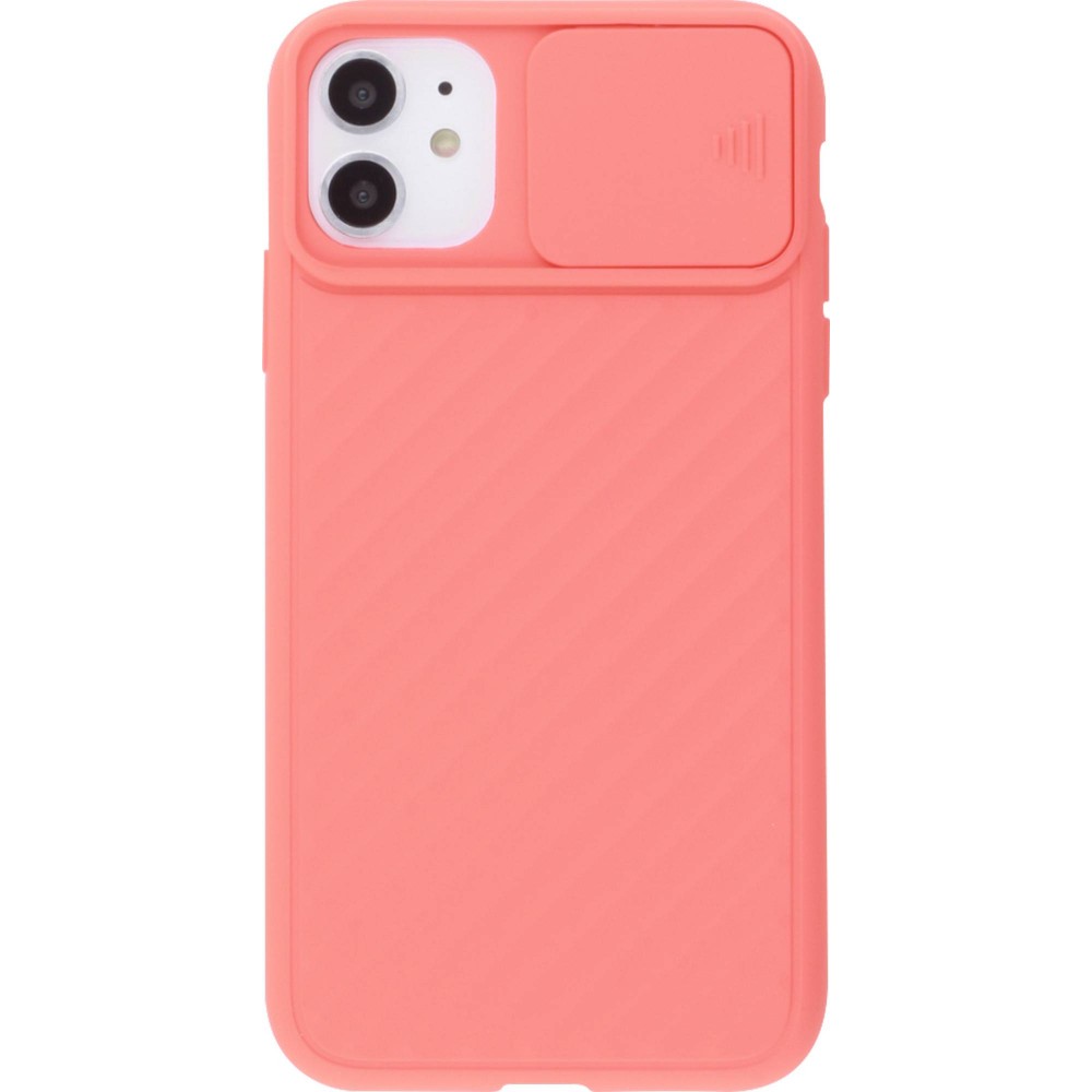 Coque iPhone 11 - Caméra Clapet - Saumon