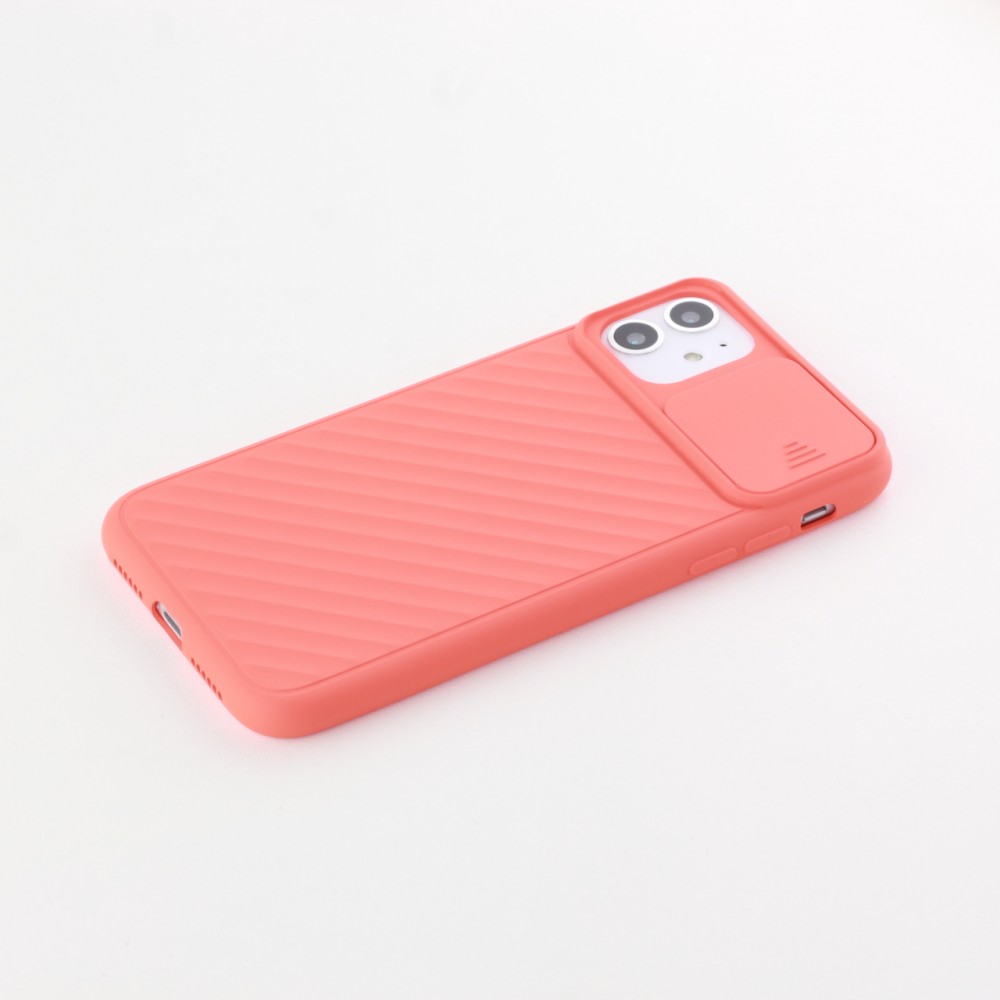 Coque iPhone 11 - Caméra Clapet - Saumon