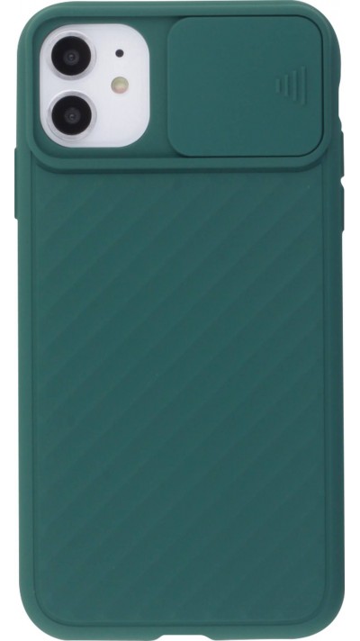 Coque iPhone 11 - Caméra Clapet - Vert foncé