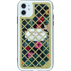 Coque iPhone 11 - Diary Talk Flower - Or