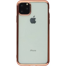 Coque iPhone 11 Pro Max - Electroplate or - Rose
