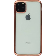 Coque iPhone 11 - Electroplate or - Rose