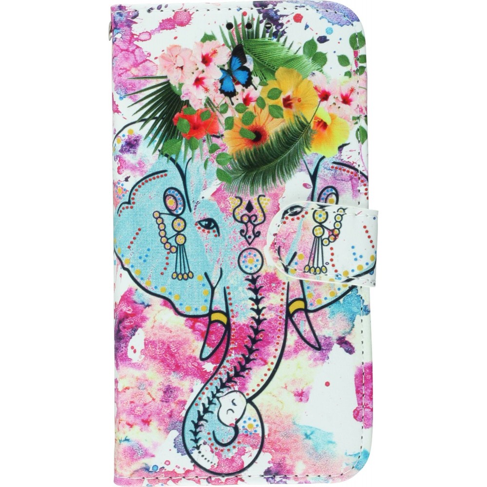 Fourre iPhone 11 - Flip Abstract Elephant