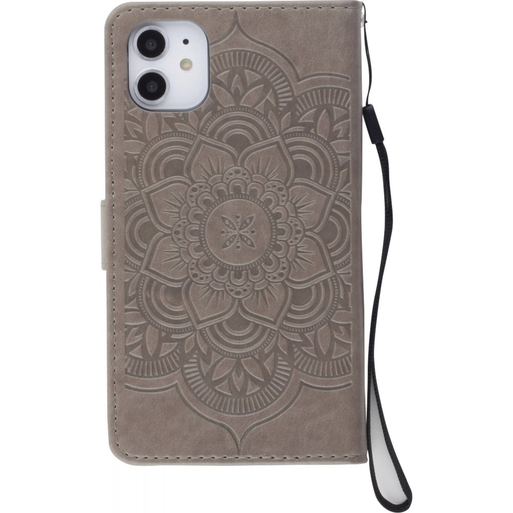 Coque iPhone 11 - Flip Dreamcatcher - Gris