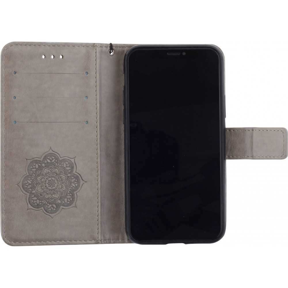 Coque iPhone 11 - Flip Dreamcatcher - Gris