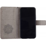 Hülle iPhone 11 - Flip Dreamcatcher - Grau