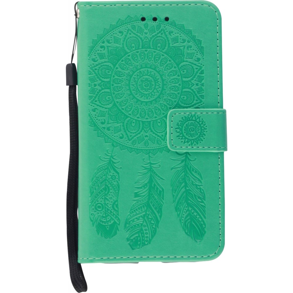 Coque iPhone 11 - Flip Dreamcatcher - Vert menthe