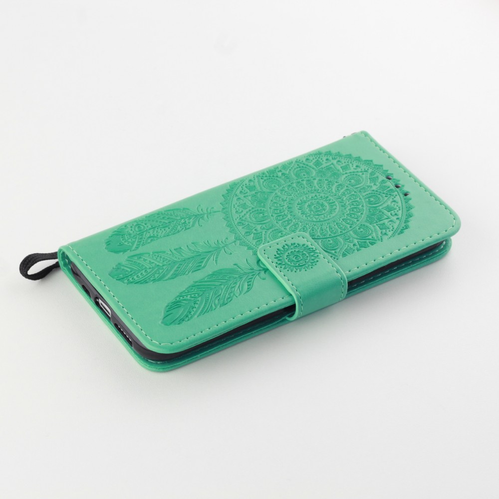 Coque iPhone 11 - Flip Dreamcatcher - Vert menthe