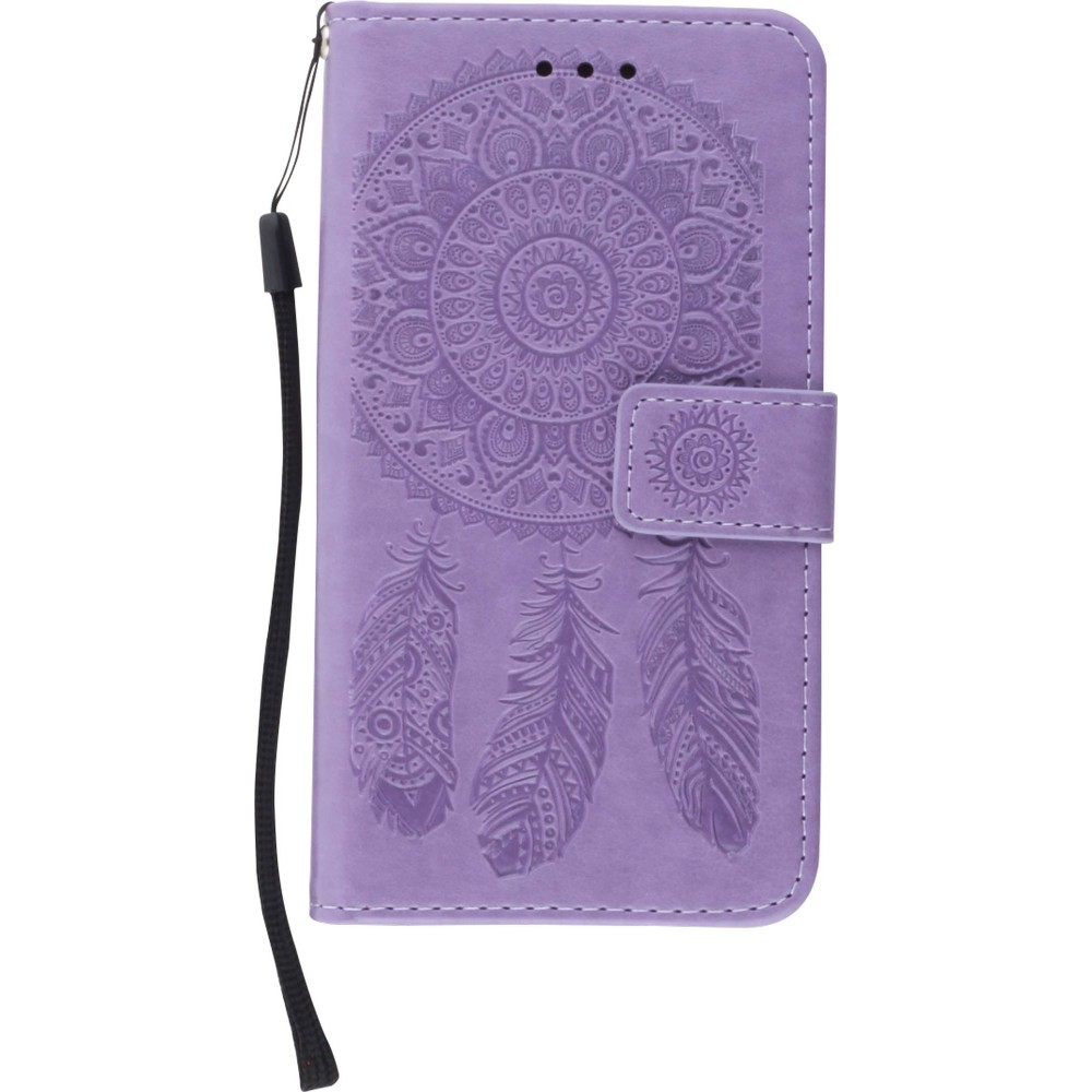 Hülle iPhone 11 - Flip Dreamcatcher - Violett