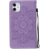 Hülle iPhone 11 - Flip Dreamcatcher - Violett