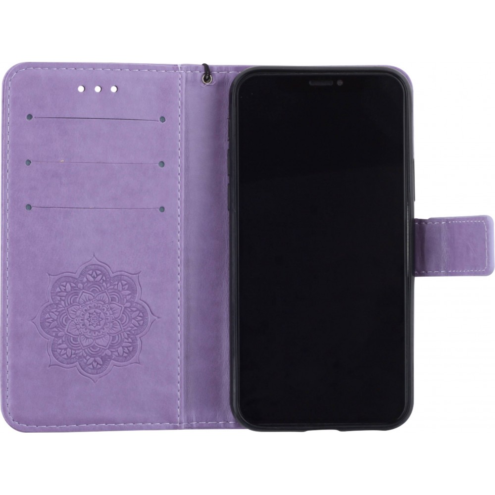 Hülle iPhone 11 - Flip Dreamcatcher - Violett