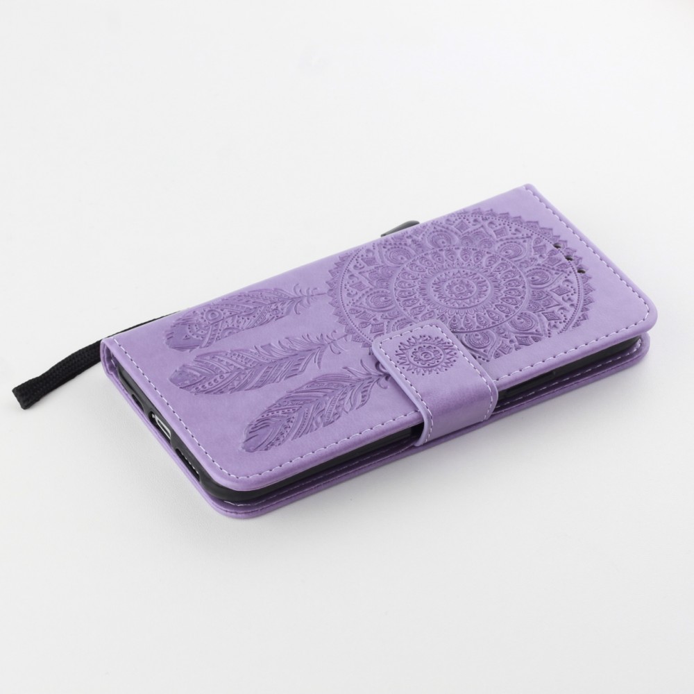 Hülle iPhone 11 - Flip Dreamcatcher - Violett