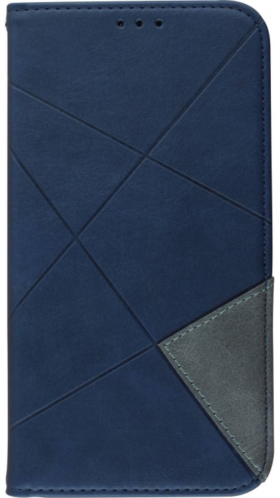 Hülle iPhone 11 - Flip Geometrisch blau