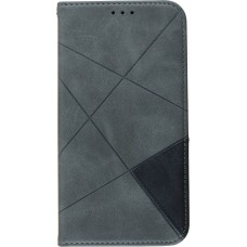 Hülle iPhone 11 - Flip Geometrisch - Grau
