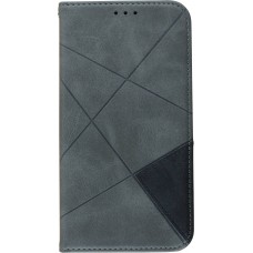 Coque iPhone 11 - Flip Géometrique - Gris