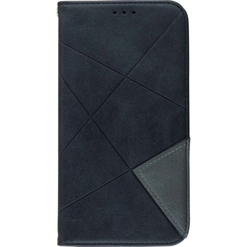 Coque iPhone 13 Pro Max - Flip Géometrique - Noir