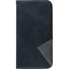 Coque iPhone 12 Pro Max - Flip Géometrique - Noir