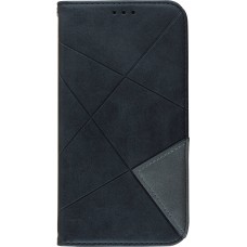 Coque iPhone 13 Pro Max - Flip Géometrique - Noir