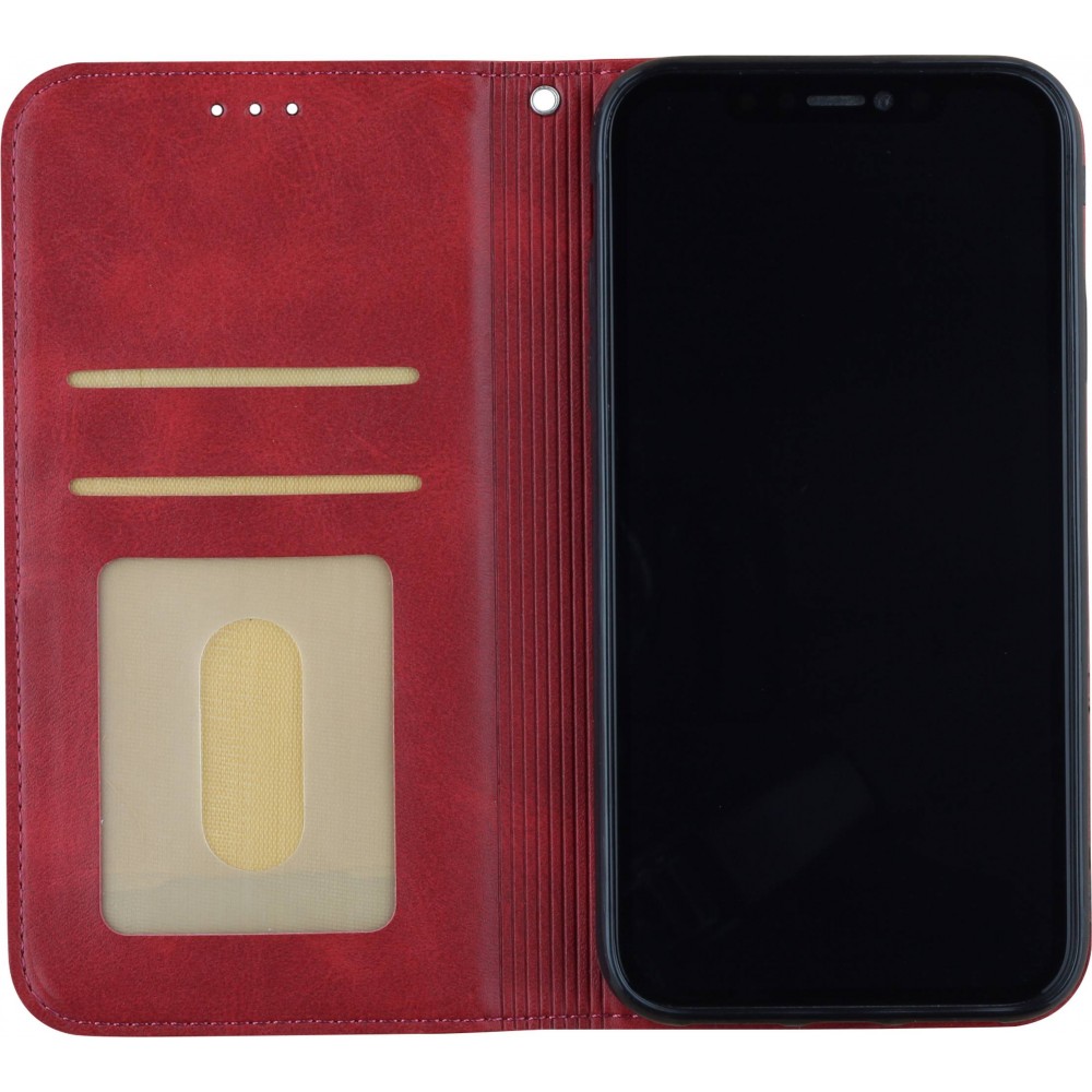 Hülle iPhone XR - Flip Geometrisch - Rot