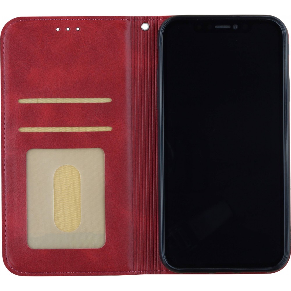 Coque iPhone XR - Flip Géometrique - Rouge