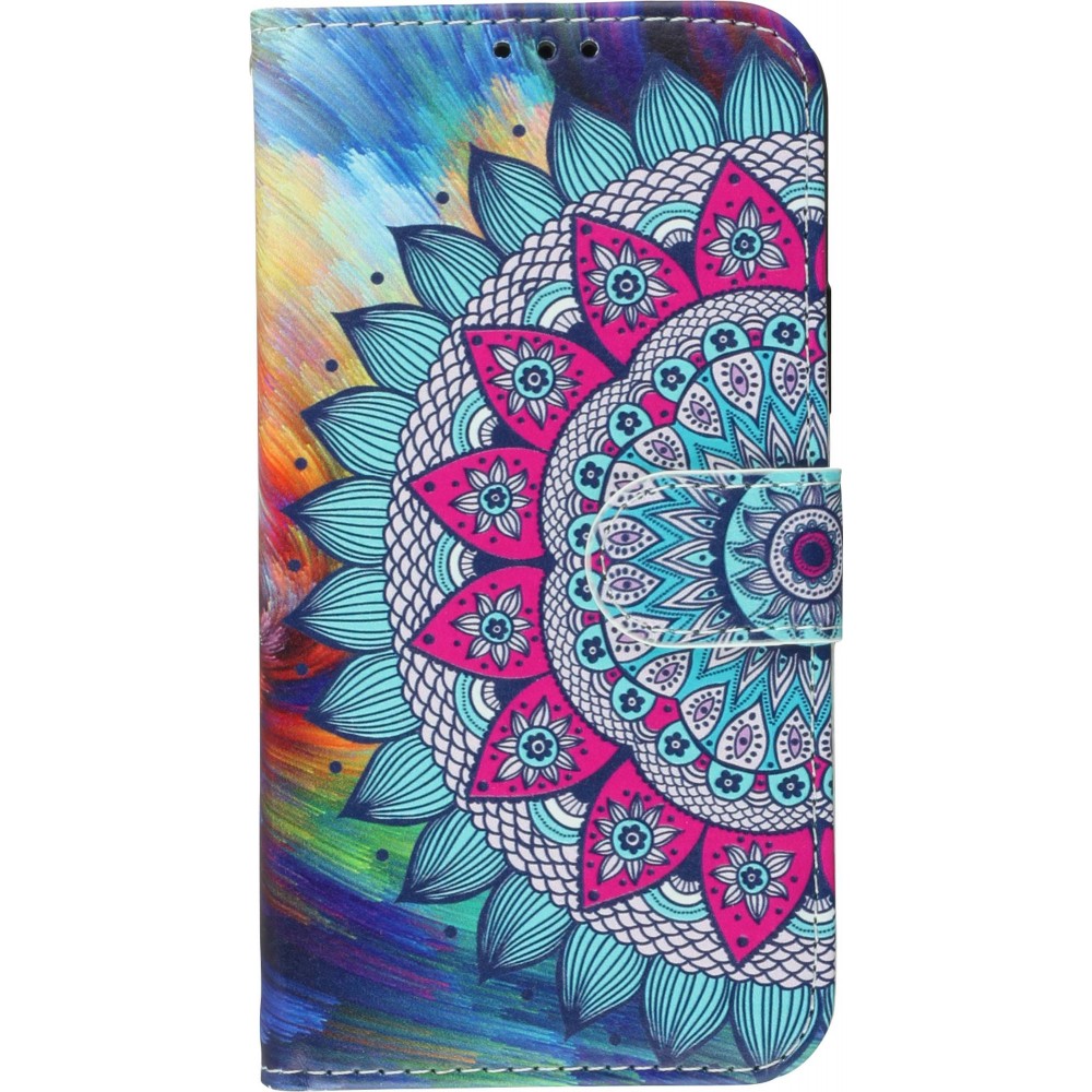 Fourre iPhone 11 Pro - Flip Mandala rainbow