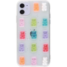 Coque iPhone 11 - Gel Bonbons Oursons 3D