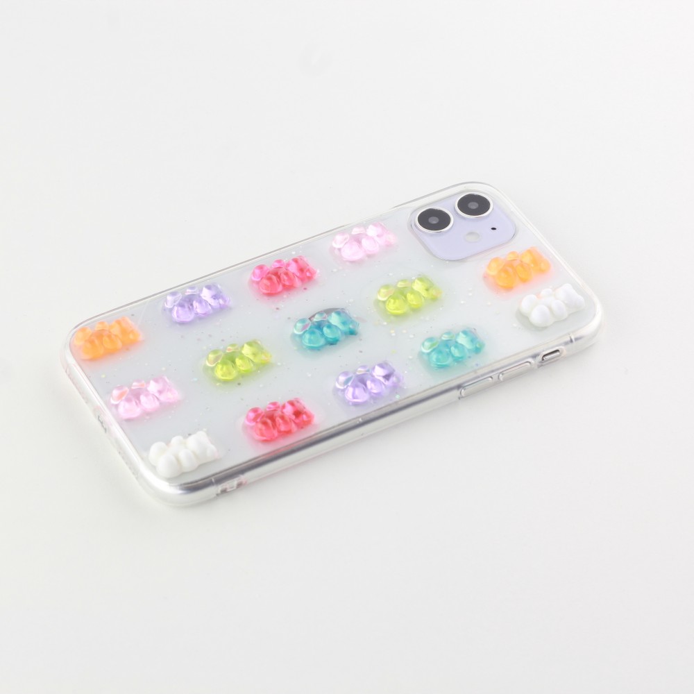 Coque iPhone 12 / 12 Pro - Gel Bonbons Oursons 3D