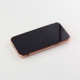 Hülle iPhone 7 / 8 / SE (2020, 2022) - Gummi Bronze mit Ring grau grün