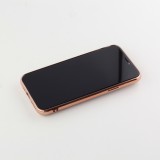 Hülle iPhone 7 Plus / 8 Plus - Gummi Bronze mit Ring - Dunkelgrün