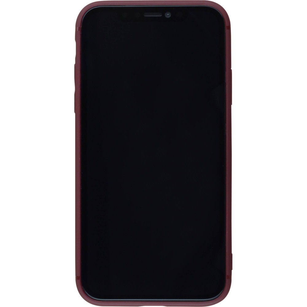 Coque iPhone 11 - Gel coeur - Rouge