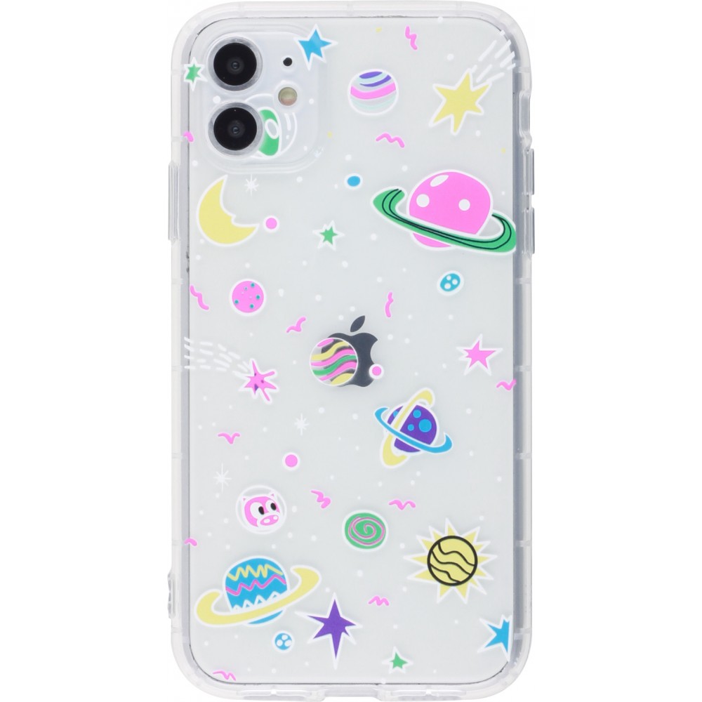 Coque iPhone 12 / 12 Pro - Gel dessin espace