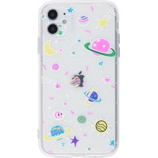 Coque iPhone 12 mini - Gel dessin espace