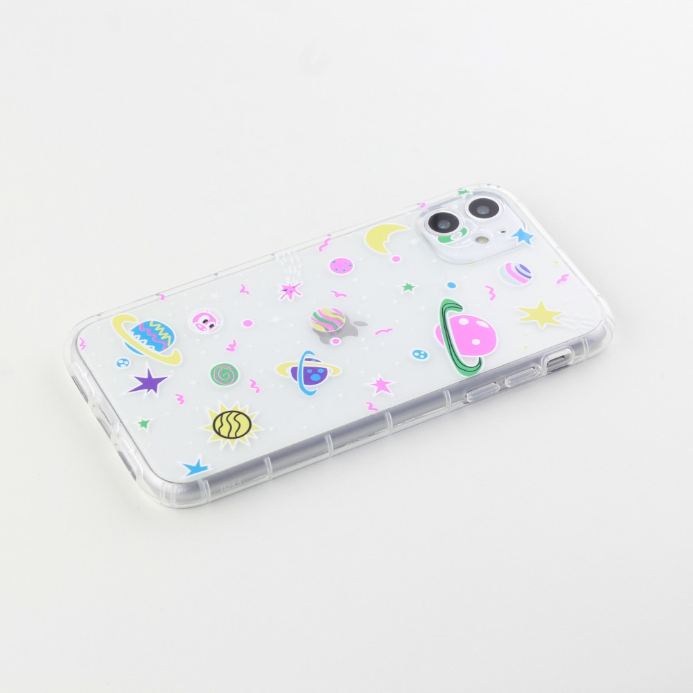 Coque iPhone 12 mini - Gel dessin espace