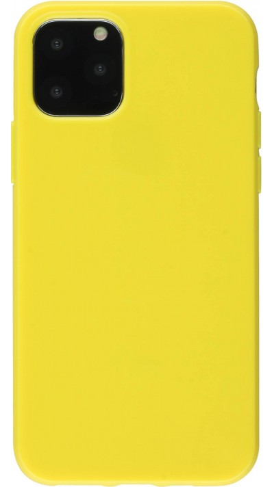 Hülle iPhone 11 Pro - Gummi - Gelb