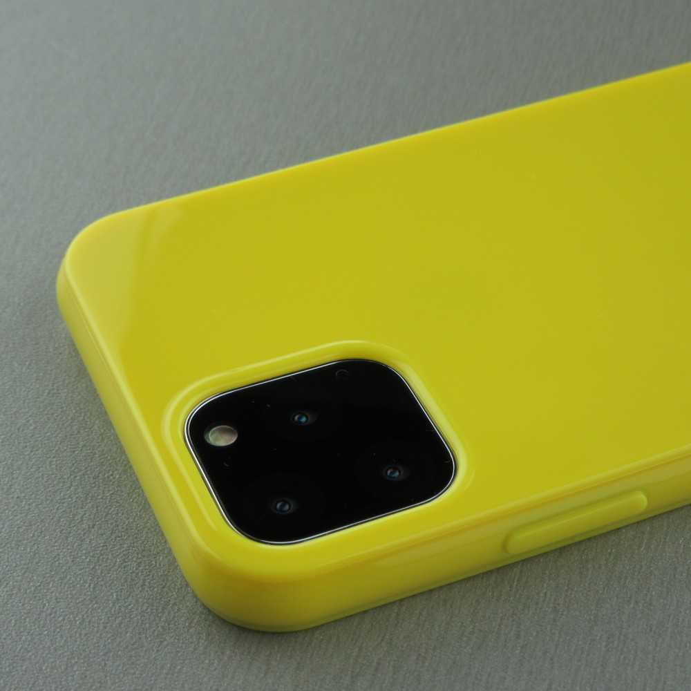 Hülle iPhone 11 - Gummi - Gelb