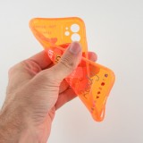 Hülle iPhone 11 - Gummi pac-man - Orange
