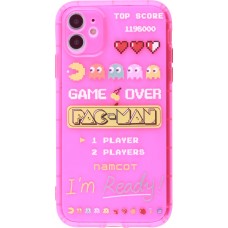 Coque iPhone 11 - Gel pac-man - Rose