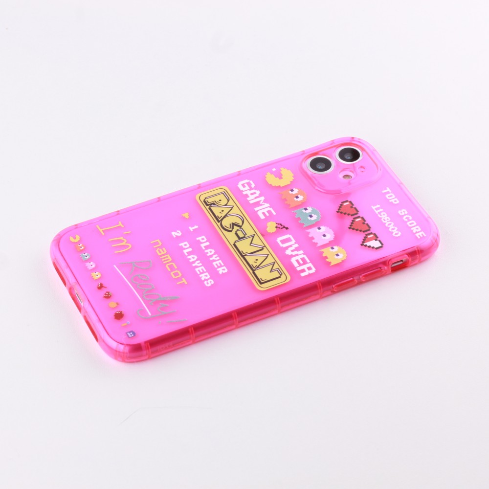 Hülle iPhone 11 - Gummi pac-man - Rosa