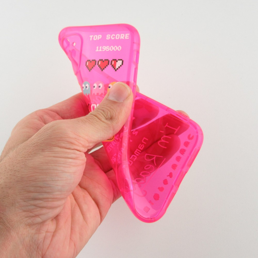 Hülle iPhone 11 - Gummi pac-man - Rosa