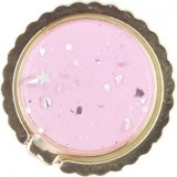 Hülle iPhone X / Xs - Gummi silberner Pailletten mit Ring - Rosa