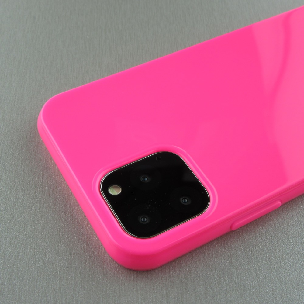 Coque iPhone 12 mini - Gel - Rose foncé