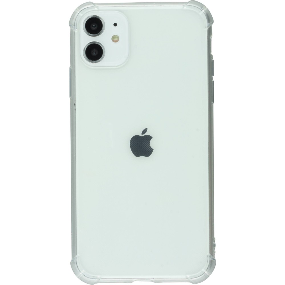 Hülle iPhone 11 - Gummi Transparent Gel Bumper mit extra Schutz für Ecken Antischock