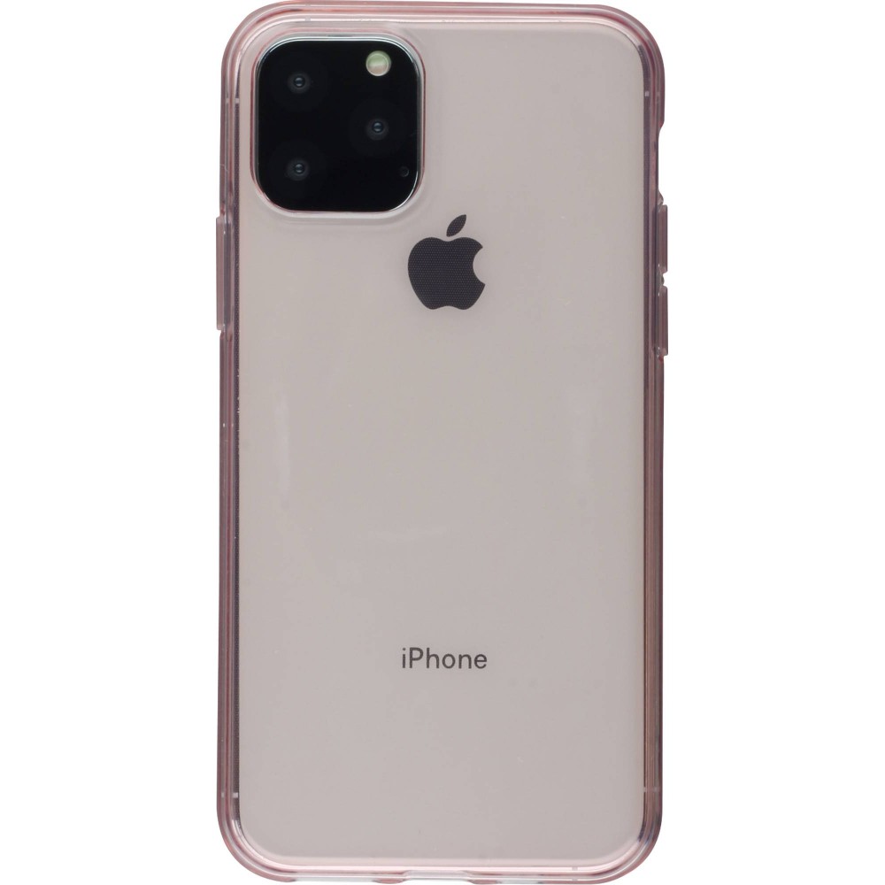 Coque iPhone 11 Pro - Gel transparent - Rose clair