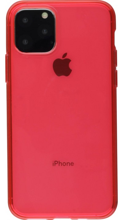 Hülle iPhone 11 Pro - Gummi transparent - Rot