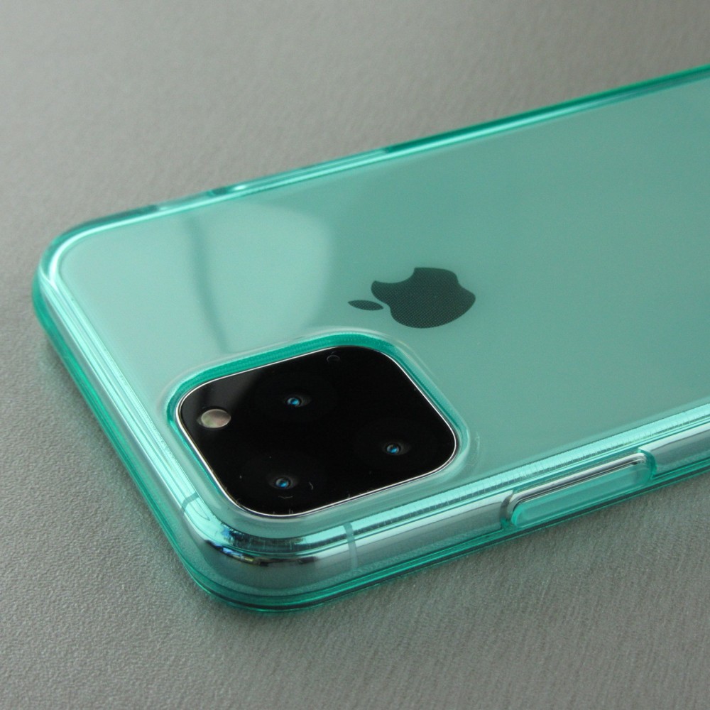 Hülle iPhone 11 - Gummi transparent - Mintgrün