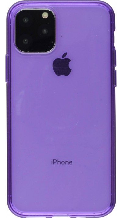 Coque iPhone 11 Pro Max - Gel transparent - Violet