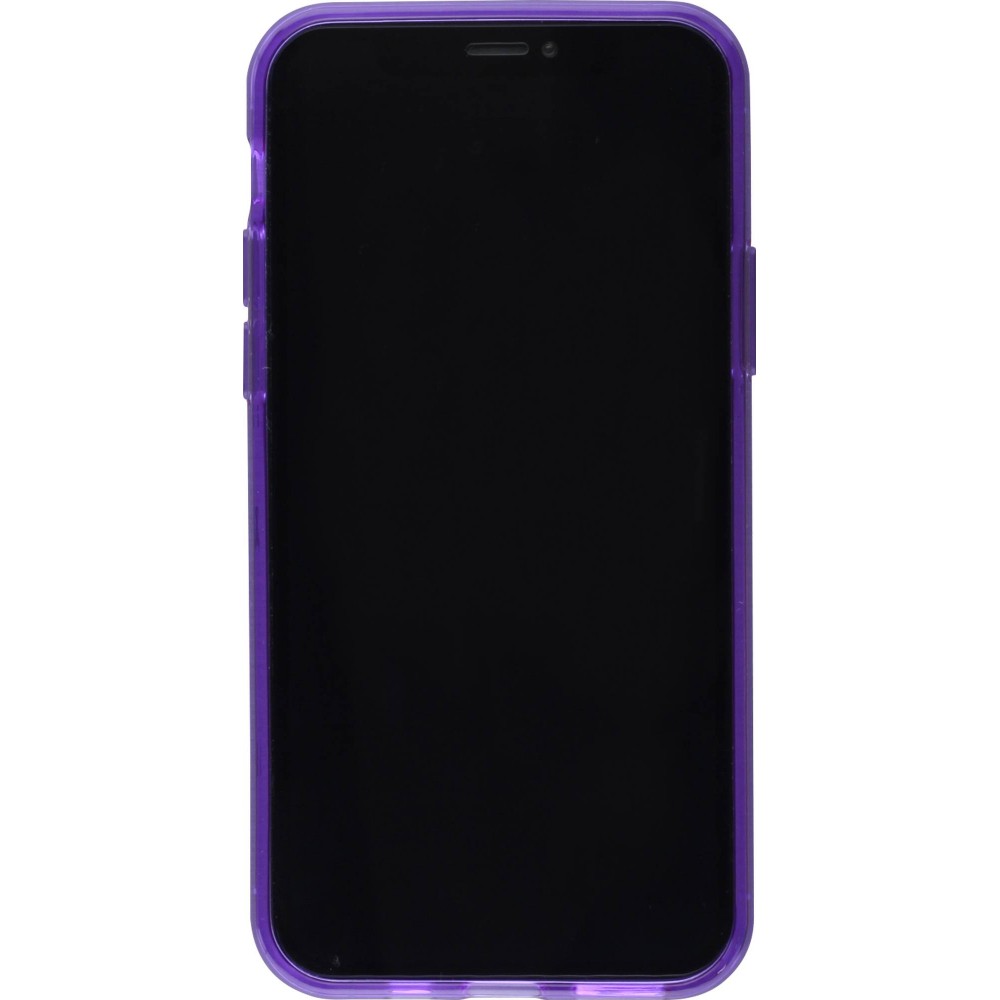 Hülle iPhone 11 Pro - Gummi transparent - Violett